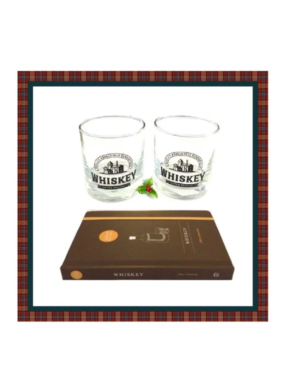 🆕 Two Whiskey Glasses & Master of Malt Guide SET